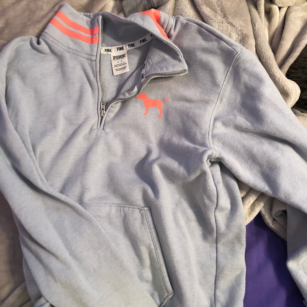VS PINK HALF ZIP!